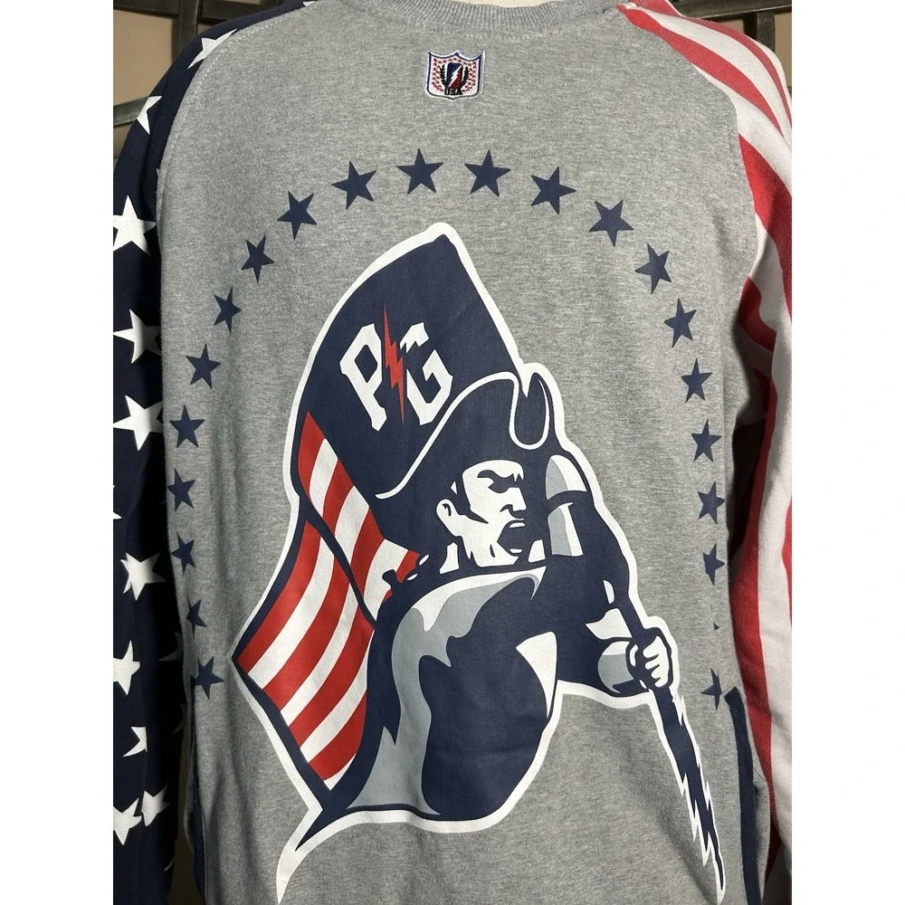 Post Game‎ American Flag New England Patriots Football NFL MED Sweatshirt Unisex